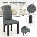 Modern Dining Chair with High Backrest High-density Sponge Cushion by LJGDeals