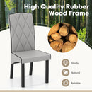 Modern Dining Chair with High Backrest High-density Sponge Cushion by LJGDeals