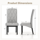 Modern Dining Chair with High Backrest High-density Sponge Cushion