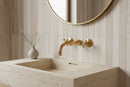 Unlacquered Brass Bathroom Faucet With Rough in Valve