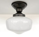 Modern Schoolhouse 8" Milk Glass Replacement Globe