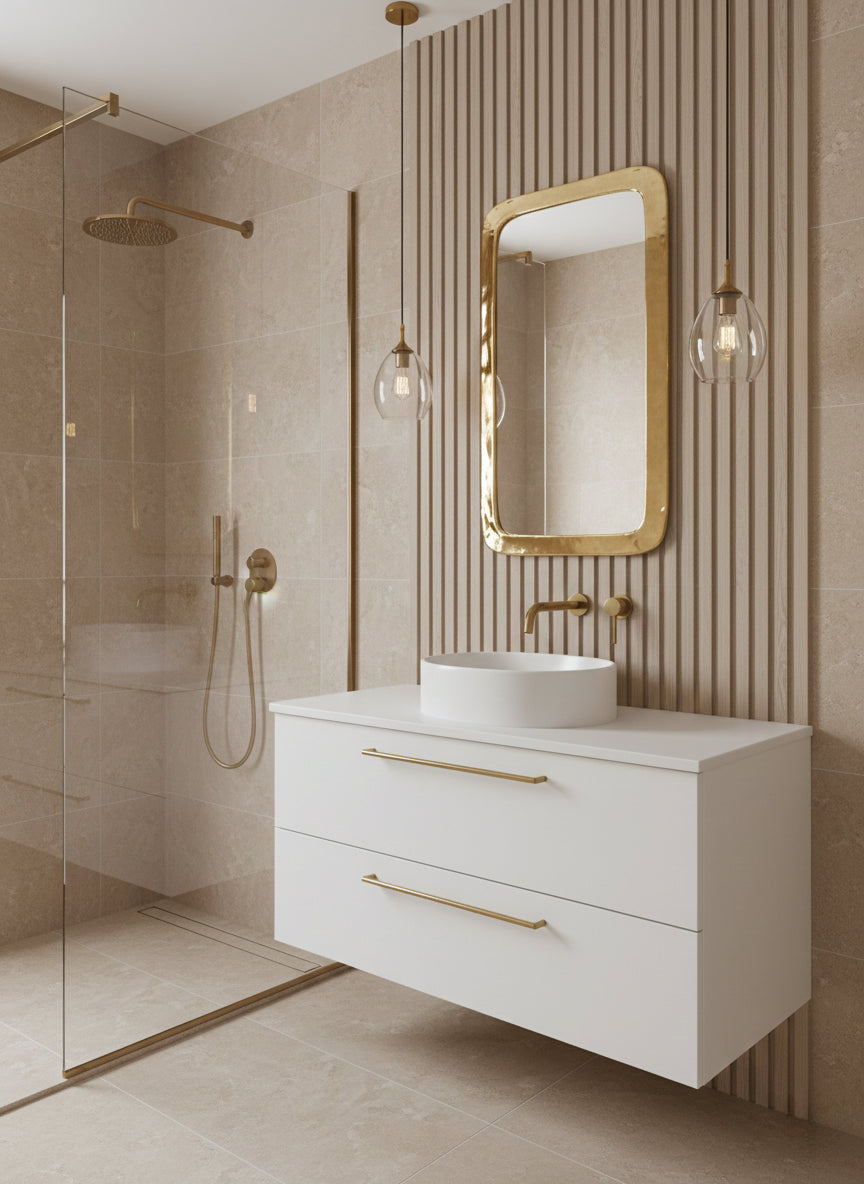 Handmade Rectangle Mirrors - Gold Brass Frame Mirror, photo 3 of 15