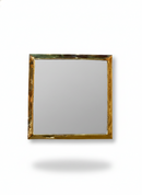 Gold Square Mirror - Unlacquered Brass Mirror