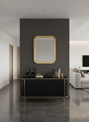 Gold Rectangle Mirror - Handmade Bathroom Mirror