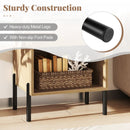 Modern Nightstand with Charging Station-Natural by LJGDeals