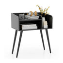 Mid Century Modern Nightstand with Open Shelves by LJGDeals