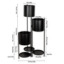 35.5'' High Metal Plant Stand 6 Tier 6 Potted Indoor Flower Pot Stand Holder