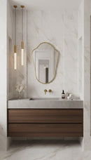 Italian Shield Brass Wall Mirrors