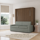 Wall Bed with Sofa by Inovabed