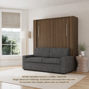 Wall Bed with Sofa by Inovabed