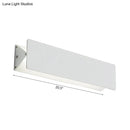 GobekUsa Modernism Style Linear Wall Sconce - Aluminum LED Wall Lamp in White - 7"/14" Wide