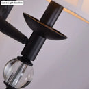 GobekUsa Black Modernist Bell Fabric Wall Sconce with 1 Lamp Head for Corridors