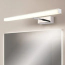 GobekUsa Modernist Metal Linear Vanity Sconce - 16"/19.5"/23.5" Wide, LED, Black/Silver, Natural Light