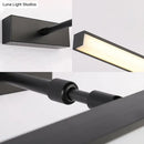 GobekUsa Modernist Metal Linear Vanity Sconce - 16"/19.5"/23.5" Wide, LED, Black/Silver, Natural Light