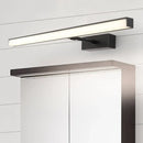 GobekUsa Modernist Metal Linear Vanity Sconce - 16"/19.5"/23.5" Wide, LED, Black/Silver, Natural Light