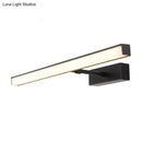 GobekUsa Modernist Metal Linear Vanity Sconce - 16"/19.5"/23.5" Wide, LED, Black/Silver, Natural Light