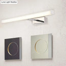 GobekUsa Modernist Metal Linear Vanity Sconce - 16"/19.5"/23.5" Wide, LED, Black/Silver, Natural Light