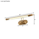 GobekUsa LED Vanity Light Fixture - Modernist Style with Brass Tubed Sconce Wall Light - Warm/White Lighting - 18.5"/26" Width
