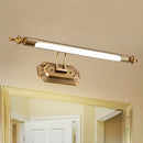 GobekUsa LED Vanity Light Fixture - Modernist Style with Brass Tubed Sconce Wall Light - Warm/White Lighting - 18.5"/26" Width