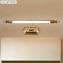 GobekUsa LED Vanity Light Fixture - Modernist Style with Brass Tubed Sconce Wall Light - Warm/White Lighting - 18.5"/26" Width