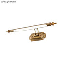 GobekUsa LED Vanity Light Fixture - Modernist Style with Brass Tubed Sconce Wall Light - Warm/White Lighting - 18.5"/26" Width