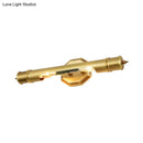 GobekUsa Modernist Style Gold Tube Vanity Lighting: 14"/18" Wide 2-Head Metal Wall Light Fixture for Corridor