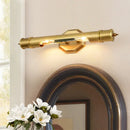 GobekUsa Modernist Style Gold Tube Vanity Lighting: 14"/18" Wide 2-Head Metal Wall Light Fixture for Corridor