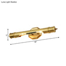GobekUsa Modernist Style Gold Tube Vanity Lighting: 14"/18" Wide 2-Head Metal Wall Light Fixture for Corridor