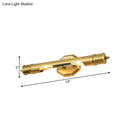 GobekUsa Modernist Style Gold Tube Vanity Lighting: 14"/18" Wide 2-Head Metal Wall Light Fixture for Corridor