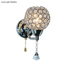 GobekUsa Modernist Nickle Faceted Clear Glass 1-Bulb Wall Sconce Light Fixture