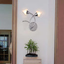 GobekUsa Modernist Mushroom Milk Glass Wall Light with Chrome LED – Ideal for Office
