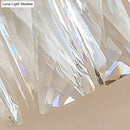 GobekUsa Modernist Clear Faceted Crystal Wall Mount 1 Light Brass Wall Light for Living Room