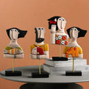 GobekUsa Abstract People Statue Figure for Living Room Office Decor