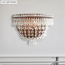 GobekUsa Modernist LED Crystal Basket Wall Sconce for Bedroom Lighting