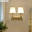 GobekUsa Gold Modernist Bell Wall Sconce Lighting with Glass Shade for Living Room