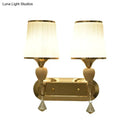 GobekUsa Gold Modernist Bell Wall Sconce Lighting with Glass Shade for Living Room
