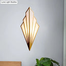 GobekUsa Modernist Folding Fan Metal Wall Sconce - 1-Light Gold Flush Mount Lamp