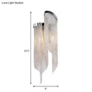 GobekUsa Modernist Aluminum Tassel Wall Sconce Light in Gold/Silver for Living Room