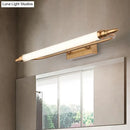 GobekUsa Modernist LED Gold Tube Metal Vanity Wall Lamp in Natural Light - 21.5"/25.5"/29.5" Wide