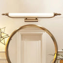 GobekUsa Modernist LED Gold Tube Metal Vanity Wall Lamp in Natural Light - 21.5"/25.5"/29.5" Wide