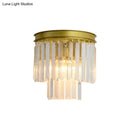 GobekUsa Modernist Style Gold Wall Lamp with Clear Faceted Crystal and 2 Bulbs - Elegant Wall Light Fixture