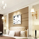 GobekUsa Modernist Gold Wall Sconce with Glass Shade - Elegant Living Room Fixture