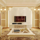 GobekUsa Modernist Gold Wall Sconce with Glass Shade - Elegant Living Room Fixture