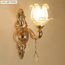 GobekUsa Modernist Gold Wall Sconce with Glass Shade - Elegant Living Room Fixture