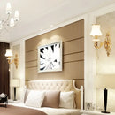GobekUsa Modernist Gold Wall Sconce with Glass Shade - Elegant Living Room Fixture