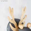GobekUsa Modernist Metal Wall Sconce with Antler Design and Cylinder Shape for Bedroom Lighting