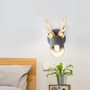 GobekUsa Modernist Metal Wall Sconce with Antler Design and Cylinder Shape for Bedroom Lighting