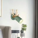 GobekUsa Modernist Metal Wall Sconce with Antler Design and Cylinder Shape for Bedroom Lighting