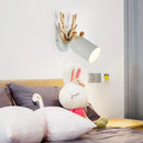 GobekUsa Modernist Metal Wall Sconce with Antler Design and Cylinder Shape for Bedroom Lighting
