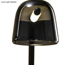 GobekUsa Modernist LED Dome Living Room Sconce Wall Lamp in White/Black Glass